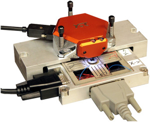 Five-Axis Bimorph Monolithic Nanopositioning Stage: Design, Modeling, and Characterization