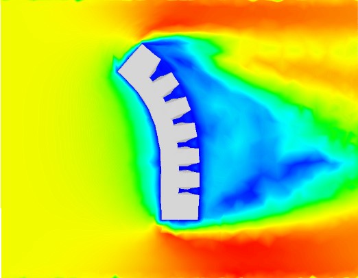 Modeling of soft fluidic actuators using fluid-structure interaction simulations with underwater applications